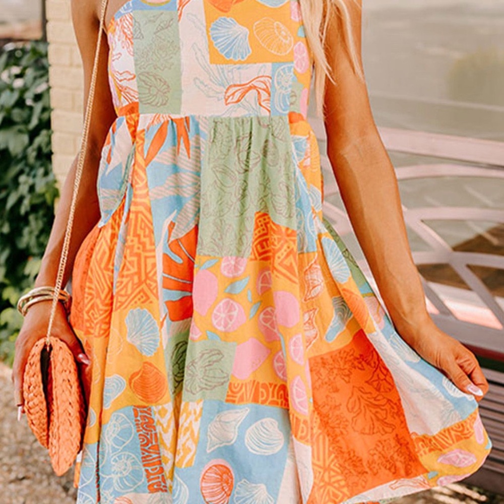 Colorful Patchwork Sundress - Picture 5 of 8